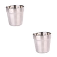thumbnail image 1 of Toystoory Taza de camping de acero inoxidable Mini 180 ml Tazas de doble capa Café Té Vaso Metal Hogar Barbacoa Taza de agua al aire libre 2Conjunto, 1 of 6