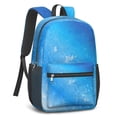 thumbnail image 2 of 17 Inch Lightweight Backpack,PVC Waterproof Oxford Fabric, Ergonomically Designed, with Large Capacity, Frozen Aesthetic Pattern, 2 of 5