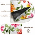 thumbnail image 5 of Spring Pink Orange Red Floral Large Area Rugs 5x8 ft Watercolor Flower Vintage Washable Rug Non Slip Indoor Carpet Absorbent Floor Mat for Living Room Bedroom Dining Room, 5 of 9
