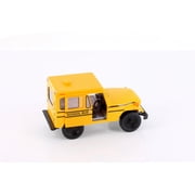 1971 Jeep DJ-5B School Bus, Yellow - Kinsmart 5446D - 1/26 Scale Diecast Model Car
