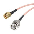 thumbnail image 4 of RG316 Coaxial Cables,SMA Male to BNC Male with Adapter Low Loss RF Coaxial Cable 3FT Orange 1Pcs, 4 of 6