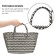 thumbnail image 4 of Bolso de 1 PC bolsas de plástico con bolsas de rayas de moda Bolsa de gran capacidad, 4 of 6