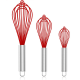 thumbnail image 1 of Batidor de silicona, paquete de 1/2/3 Batidores profesionales para cocinar sin rayar, batidor de acero inoxidable y silicona, batidor de goma de plástico para utensilios de cocina antiadherentes,, 1 of 7