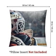 thumbnail image 4 of BANET Ice Hockey Throw Pillow Covers set of 2 Pillow Covers for Kids Boys Teens Girls Sports Game Event Cushion Covers for Home Sofa Bed Decor Winter Sports Decorative Pillow Covers 24x24in, 4 of 7