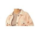 thumbnail image 2 of Free People Women's Ruby Fleece Shirt Jacket Orange Size X-Small, 2 of 3