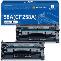 58A Toner Cartridges (With Chip) Compatible for HP 58A 58X CF258A for Laserjet Pro M404dn M404dw M304 MFP M428fdw M428dw Printer (2 Black)