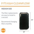 thumbnail image 3 of K&H Pet Products CleanFlow Filtered Pet Water Bowl Replacement Filter Black Medium 3 pack, 3 of 8