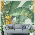 thumbnail image 4 of Creowell  Green Leaf Tapestry Tropical Palm Tree Leaf with Banana on Sage Green Tapestry for Bedroom Nature Botanical Tapestry for Bedroom Teen Wall Art for Living Room Dorm Home Decor 40x30inch, 4 of 6