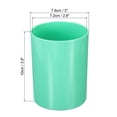 thumbnail image 2 of Uxcell Pencil Holder, Makeup Brush Holder Cup Storage Round Desktop Organizer Green, 2 of 6