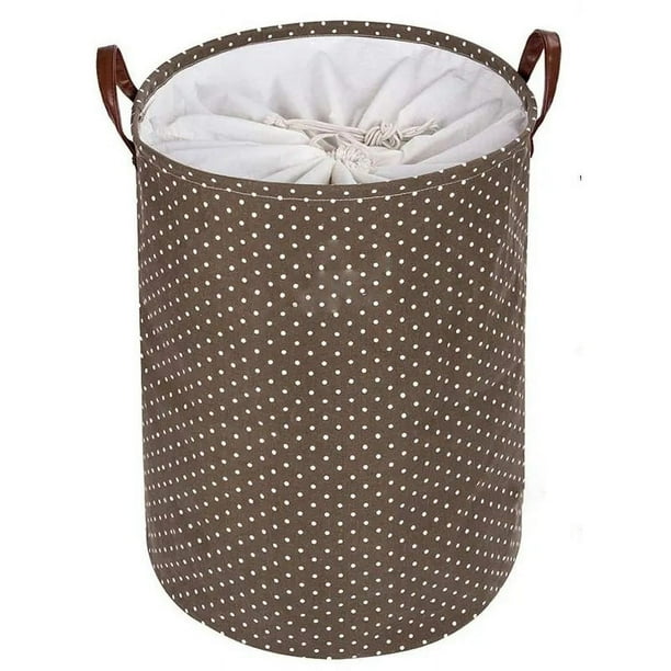 Cesta de lavandería independiente con tapa, cesto de ropa plegable con cordón grande y asa