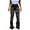 Black, variant on Denim Pants For Women Fashion High Waist Slim Button Pants Trousers-bottom Pants Jeans For Women 4-14 Black,8