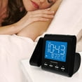 thumbnail image 6 of Feature-Rich Projection Alarm Clock with AM/FM Radio, Dual Alarm, and Dimming Display - Black, 6 of 8