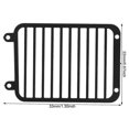 thumbnail image 3 of Metal Front Headlight Grille Light Cover for TRAXXAS TRX6/TRX4 1/10 Crawler Car AccessoryBlack, 3 of 4