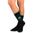thumbnail image 2 of TeeHee St. Patricks Day Woman and Man Couple Cotton Crew Socks 2-Pack (Kiss Me), 2 of 2