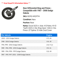 thumbnail image 2 of Rear Differential Ring and Pinion - Compatible with 1987 - 2008 Dodge Dakota 1988 1989 1990 1991 1992 1993 1994 1995 1996 1997 1998 1999 2000 2001 2002 2003 2004 2005 2006 2007, 2 of 3