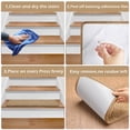 thumbnail image 4 of Pure Era 8" x 30" Carpet Stair Treads Protector Cover Indoor Non Slip Self Adhensive Tape Free Set of 12 (Khaki Diamond Trellis), 4 of 9