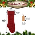 thumbnail image 2 of TETOU 6pcs Christmas Stockings with Tag 18" Cable Knit Stocks Tree Home Fireplace Hanging Stocking Decor, 2 of 7