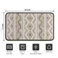 thumbnail image 5 of Beige Geometric Chevron Diamond Pattern Door Rugs,Washable Non Slip Door Mats Indoor,Decorative Door Mats,Entry Mat Indoor for Entrance,Bedroom,Kitchen,Bathroom,30"x17", 5 of 6