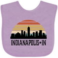 thumbnail image 3 of Inktastic Indianapolis Indiana Skyline Retro Boys or Girls Baby Bib, 3 of 4