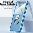 thumbnail image 4 of for Motorola Razr+ 2023 Case with Ring, [Integrated Screen Protector] Slim Hard PC Motorola Rarz Plus Back Cover Full Coverage Phone Case with Ring for Motorola Razr Plus 2023 Silver, 4 of 8