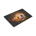 thumbnail image 3 of MKHERT Sports Decor Soccer Ball Burning in Fire Doormat Rug Home Decor Floor Mat Bath Mat 30x18 inch, 3 of 3