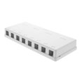 thumbnail image 1 of Caja de montaje superficial para conectores keystone Ethernet Networx de 8 puertos, 1 of 8