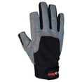 thumbnail image 6 of True Sailors Sailing Gloves with Cut only Thumb and Index Finger and Grip for Men and Women, Great for Kayaking, Workouts and More Grey/Black, 6 of 7