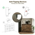 thumbnail image 4 of Shoe Storage Cabinet , Freestanding Shoe Cabinet with 4 Flip Drawers, Slim Narrow Shoe Rack, Shoe Organizer for Entryway, Foyer, Hallway, 4 of 8