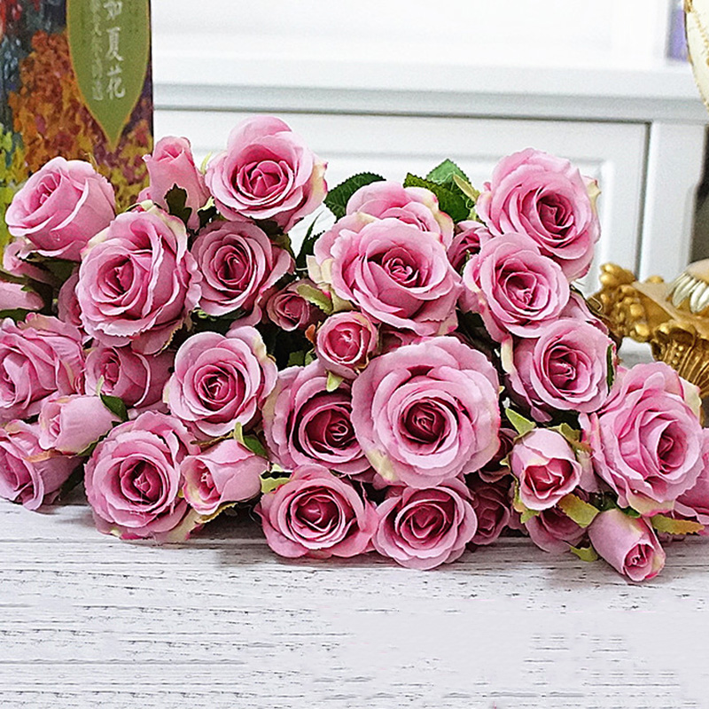 Artificial Flowers For Decoration Rose Peony Silk Small Bouquet Flores Party Spring Wedding Decoration Mariage Fake Flower Walmart Com Walmart Com