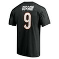 thumbnail image 3 of Men's Joe Burrow Black Cincinnati Bengals Icon Name & Number T-Shirt, 3 of 3