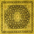 thumbnail image 1 of Ahgly Company Machine Washable Indoor Square Persian Yellow Traditional Area Rugs, 6' Square, 1 of 4