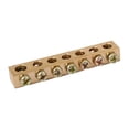 thumbnail image 2 of Barra de neutro de cobre con terminal de tornillo para distribución eléctrica de 7 orificios, 2 of 4