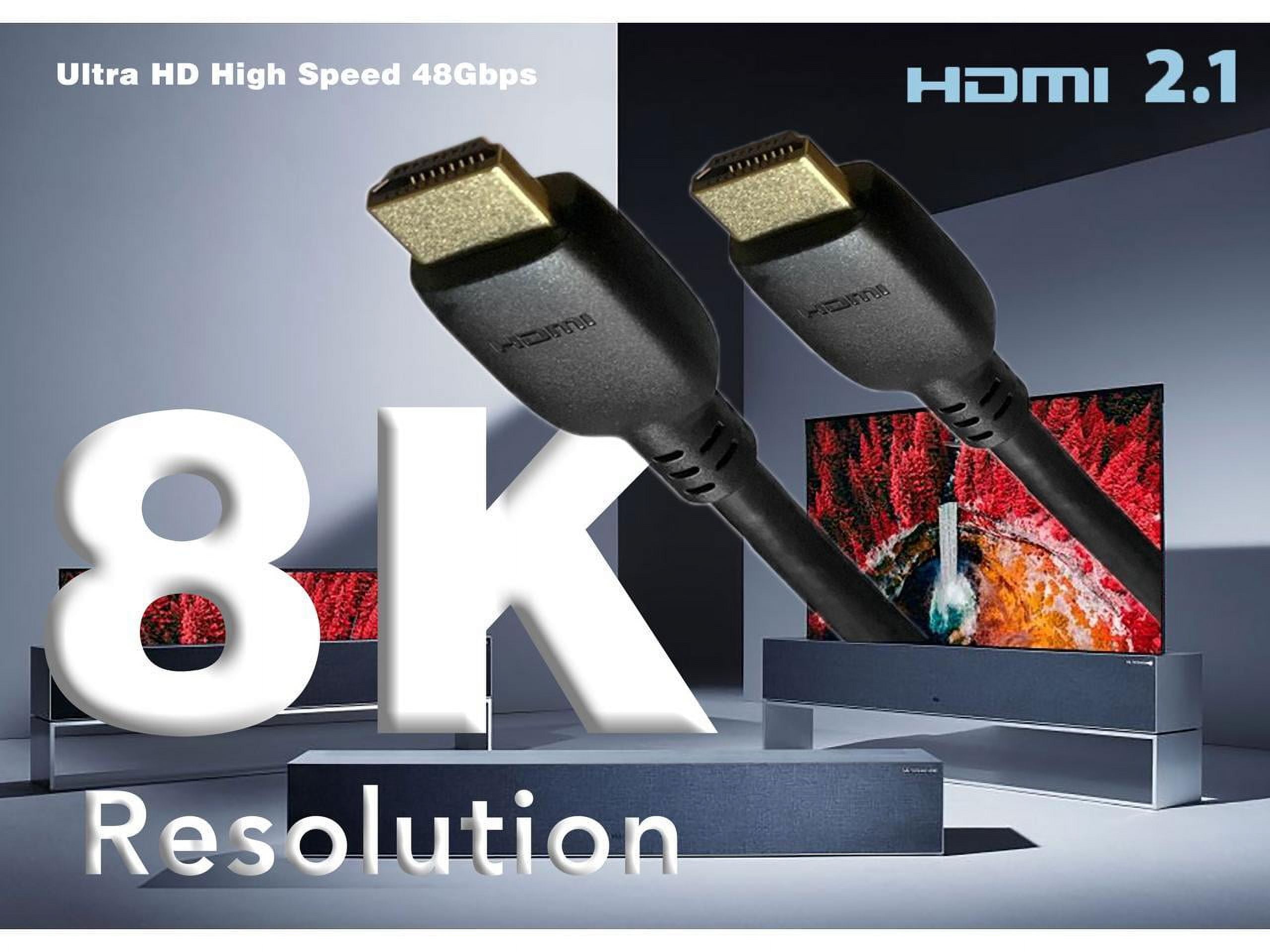 Nippon Labs 8K HDMI2.1 Cable (Anti-Static Bags), 15ft. Supports 8K@60Hz & 4K@120Hz, Up to 48Gbps High Speed HDMI 2.1 AM to AM Cable, Ultra Certificated, 30HM8K-10HM-V218K-15