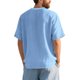 thumbnail image 3 of pstuiky camiseta de hombre, Blusa básica de manga corta con cuello redondo y mangas cortas para hombre ropa de hombre xxl, 3 of 4