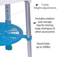 thumbnail image 6 of Carex EZ Bath and Shower Swivel Stool with Storage Tray, 6 of 13