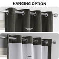 thumbnail image 5 of Half Price Drapes Signature Gunmetal Grey Grommet Velvet Blackout Curtains (1 Panel), 50WX 120L, 5 of 11