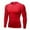 Red, variant on Men's Compression Long Sleeve Shirts, Cool Dry Sport Workout Underwear Shirt Athletic Baselayer Running Tops