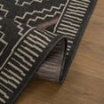 thumbnail image 2 of LR Home and Evette Rios Dora 8' x 9'9" Black Geometric Diamond Indoor/Outdoor Area Rug, 2 of 7