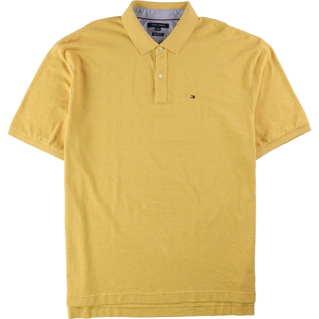 Tommy Hilfiger - Polo de rugby para hombre, ajuste clásico, color amarillo, XXL