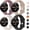 Black+Starlight+Smoke Violet+Stone, variant on Bands for Google Pixel Watch 3 41mm Band/Google Pixel Watch 2/1 Band Women Men, 4 PACK Soft Silicone Waterproof Sport Straps Replacement Wristbands