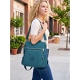 thumbnail image 3 of Spencer Women Backpack Purse Anti-theft Travel Backpack Ladies Shoulder Bags Waterproof Nylon Handbags Casual Daypack, Blue, 3 of 11