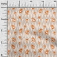 thumbnail image 2 of oneOone Cotton Silk Orange Fabric Beach Wave With Tree Sewing Material Print Fabric By The Yard 42 Inch Wide, 2 of 4