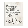 thumbnail image 1 of Stupell Industries Little Extra Inspirational Word Textured Design Wall Plaque Art by Daphne Polselli, 1 of 3