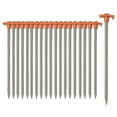 thumbnail image 2 of Heavy Duty Camping Tent Stakes Secure Ground Anchoring For All Weather With Lightweight Portable Design 20PCS, 2 of 5