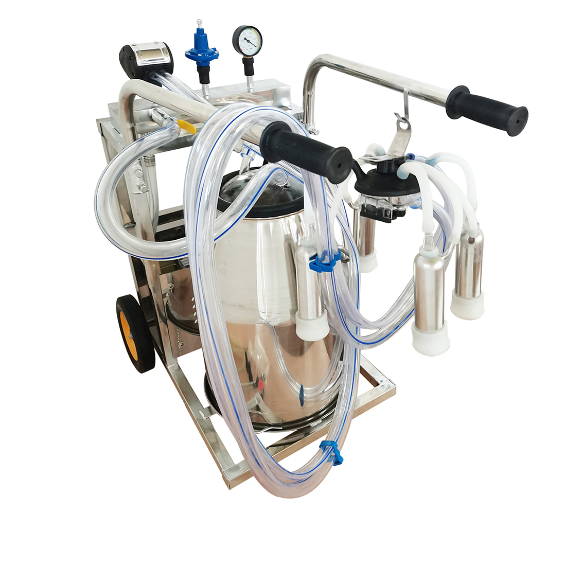 PreAsion 25L Electric Oil-free Vacuum Pump Milking Machine for Cow Goat Sheep Miking