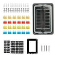 thumbnail image 3 of 12-Way One in One out Blade Fuse Box Block Holder ATO ATC for Car Marine Boat RV, 3 of 9
