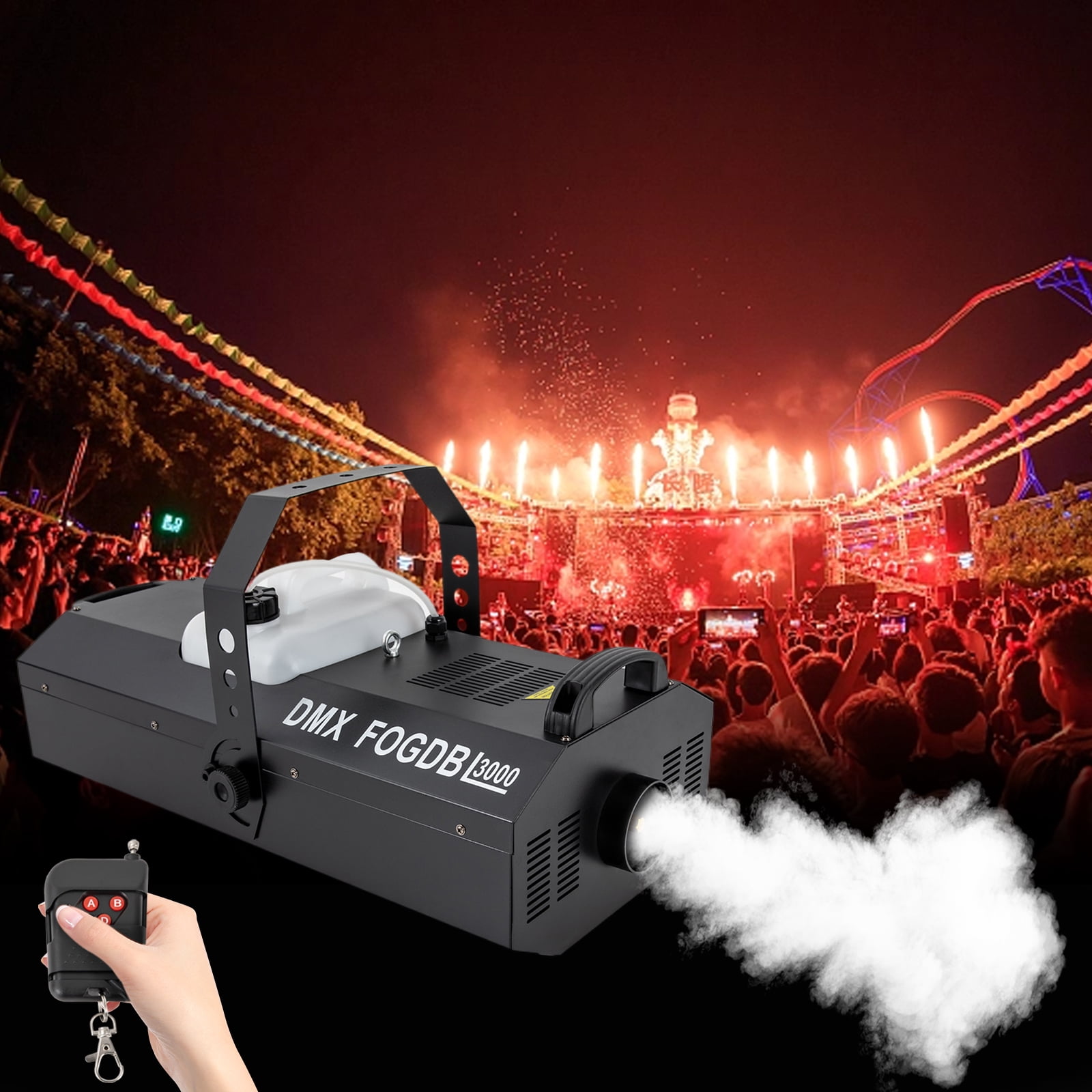 Wildnix Heavy-Duty 6U Rack Case for Fog Machine and Amplifier Equipment, Waterproof, Dustproof, Impact-Resistant, with Removable Doors and 220.46 lbs Load Capacity