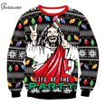 thumbnail image 2 of Ugly Christmas-Sudadera de gran tamaño para hombre, jerséis de pareja, sudaderas gráficas, chándal Vintage de los 90, ropa de calle masculina, 2 of 4