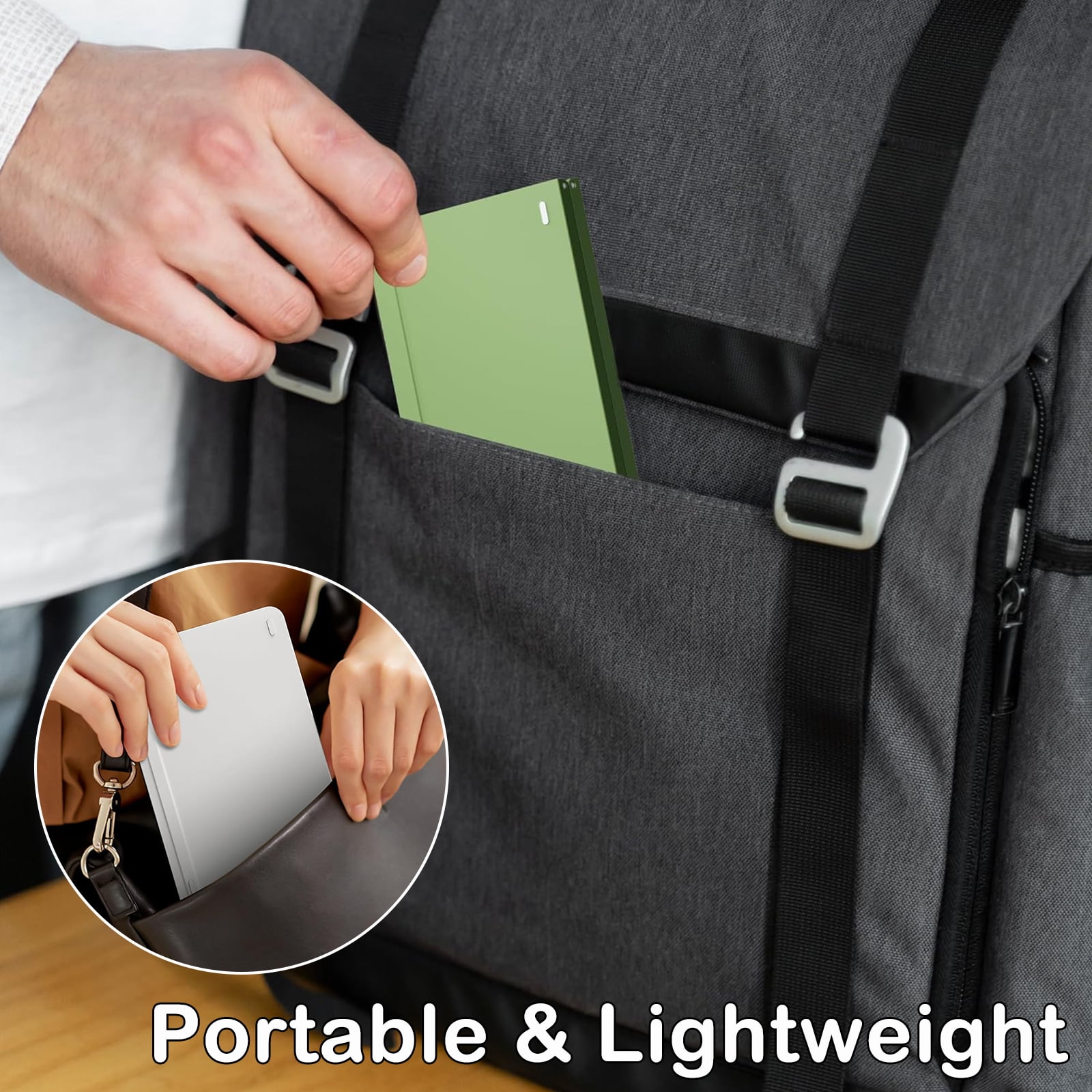 RONY Foldable Wireless Bluetooth Keyboard: Portable Folding Travel Keyboard for iPhone iPad Mac Android Windows iOS (Green)
