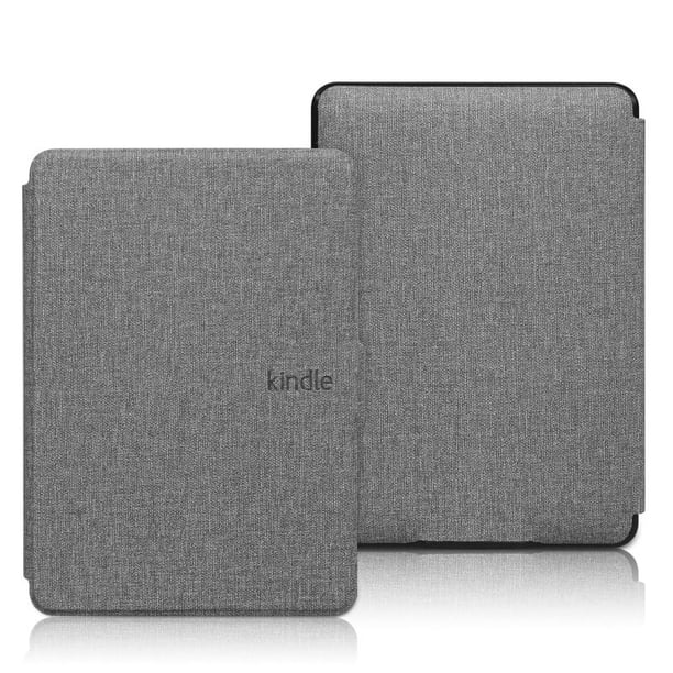 Funda protectora adecuada para Kindle 2022, funda de cuero con estampado de lino, funda protectora edición juvenil